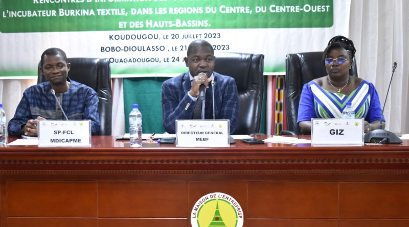 L’Incubateur BURKINA TEXTILE : Rencontres d’information des potentiels bénéficiaires à Ouagadougou.